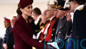 Kate pays tribute to the late Queen in burgundy ensemble for Qatar state visit