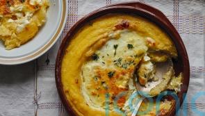 Irina Georgescu’s baked cornmeal with sour cream and eggs recipe