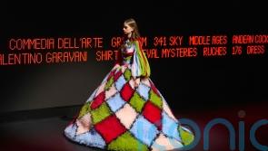 Valentino’s dizzying display rocks the boat at Paris haute couture week