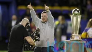Luke Littler celebrated at the ‘Luke Littler Stadium’ ahead of Warrington game