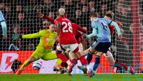 Arsenal’s dwindling title hopes suffer further blow with goalless draw at Forest