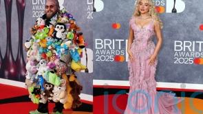 Sabrina Carpenter sports British designer while Teddy Swims wears teddy bears at the Brits
