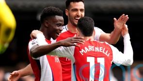 Arsenal crush 10-man Ipswich to delay Liverpool’s Premier League title party