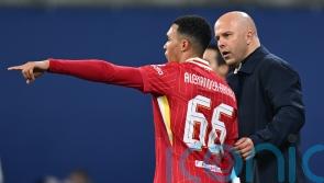 Arne Slot asks fans to support Trent Alexander-Arnold at trophy presentation
