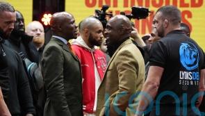 Fathers face off and Hearn holds up ‘fake news’ cards at Benn-Eubank showdown