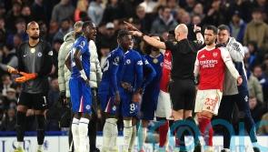 Ten-man Chelsea battle for a point against leaders Arsenal in fiery derby