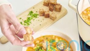 How to make Ella Mills&rsquo; chunky chickpea and lentil soup with tahini and tomatoes 