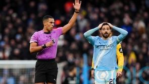 Pep Guardiola unhappy with refereeing decision despite win over Wolves