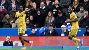 Ismaila Sarr on target as Crystal Palace end 12-match winless run at Brighton