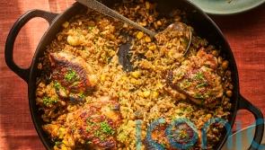 Ping Coombes&rsquo; baked honey and soy chicken rice recipe