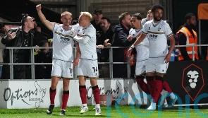 Cheltenham beat 10-man Salford after late drama