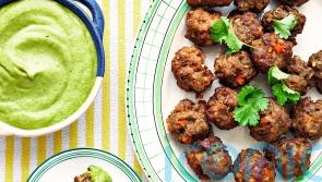 Brin Pirathapan&rsquo;s sausage pakoras with mango and coriander chutney recipe