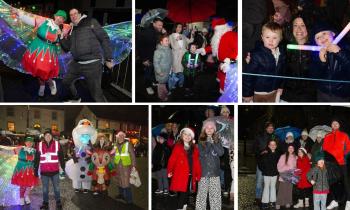 IN PICTURES: Rain doesn't dampen spirits as Clara lights up for Christmas in style