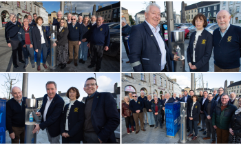 PICTURES: Water drinking feature donated by Tullamore Lions Club unveiled in town centre