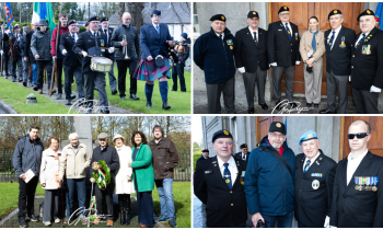 PICTURES: Veterans memorial held at Tullamore Courthouse in Easter Sunday Commemoration