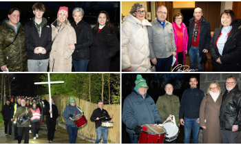 PICTURES: Crowds gather for Churches Together Walk of Witness in Offaly on Good Friday