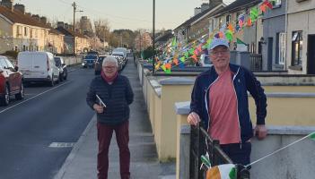 Tullamore street's colourful tribute to workers battling coronavirus