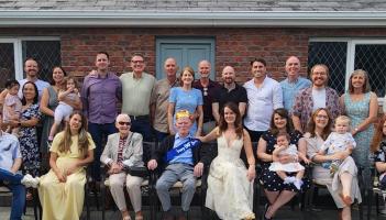 One for the album - The Cleary family celebrating Johnny's 90th birthday surrounded by his wife May and extended family