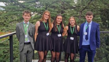 Pictured are Tullamore College students Rachel Hackett Holly Coughlan Saoirse Garry Cillian Farrell Ryan Plunkett