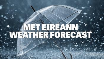 Wet and breezy weather in Met Eireann weather forecast for Ireland for this week