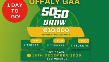 Offaly GAA launch new 50-50 fundraising draw