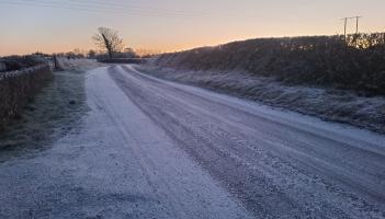 ALERT: Some roads in Offaly in treacherous condition after light snow and sharp frost