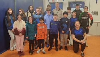 Olympian gives inspirational talk to eager young Offaly swimmers