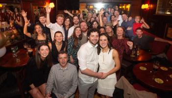 Newly married couple continue wedding celebrations in night out in Tullamore