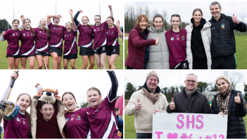 PICTURES: Huge celebrations as Tullamore Sacred Heart School make All-Ireland camogie final