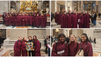 PICTURES: Student choir from Offaly school impress during special performance in Rome