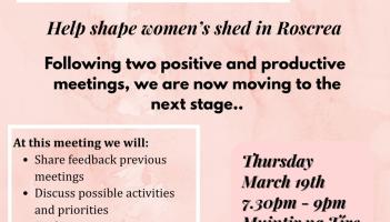 New Women's Shed forming on Offaly and North Tipp border