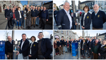 PICTURES: Water drinking feature donated by Tullamore Lions Club unveiled in town centre