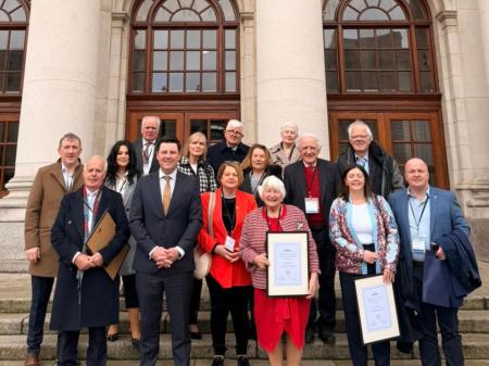 Former Offaly Fine Gael representatives feted at Leinster House