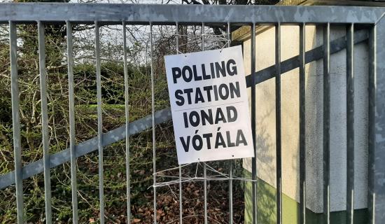 Polling station in Offaly