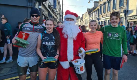 Offaly raised &euro;7,800 at annual GOAL Mile events last Christmas