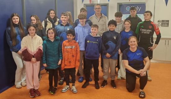 Olympian gives inspirational talk to eager young Offaly swimmers