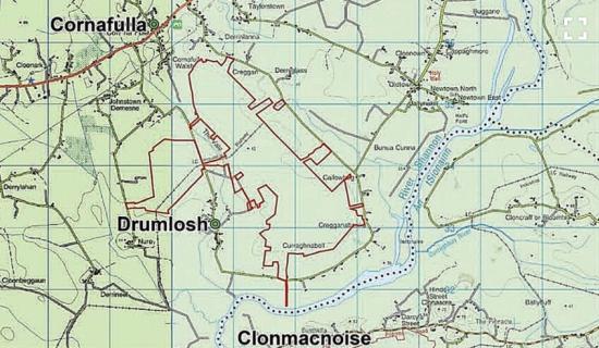 clonmacnoise wind farm map