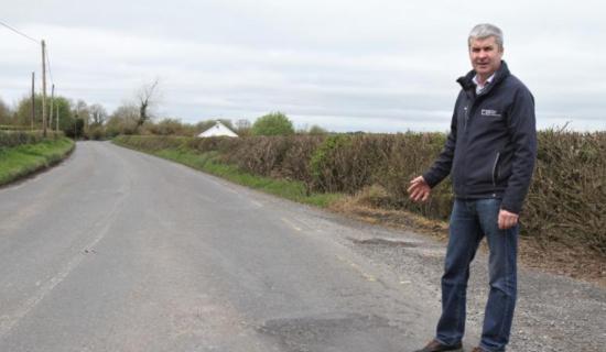 cllr michael omeara on birr portumna road