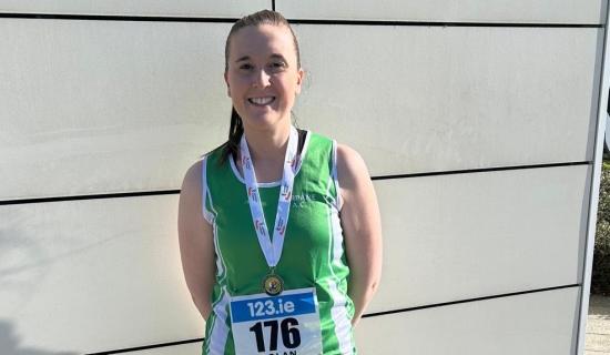 National Indoor throwing medal for Ferbane AC athlete