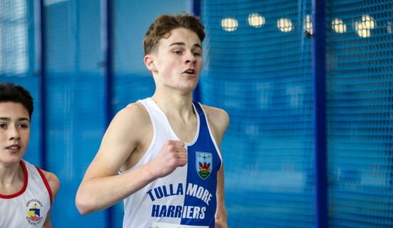Tullamore Harriers athletes compete in All Ireland Indoors
