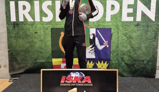 Offaly Kickboxer claims Junior Irish Open title in dominant fashion