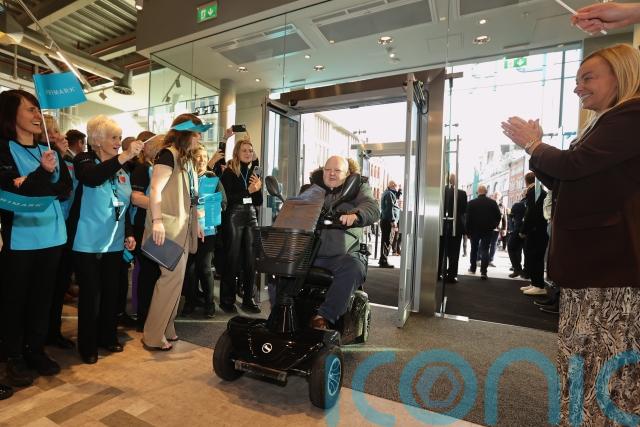 Penneys staff welcome shoppers back to Irish store four years after blaze -  Kildare Now