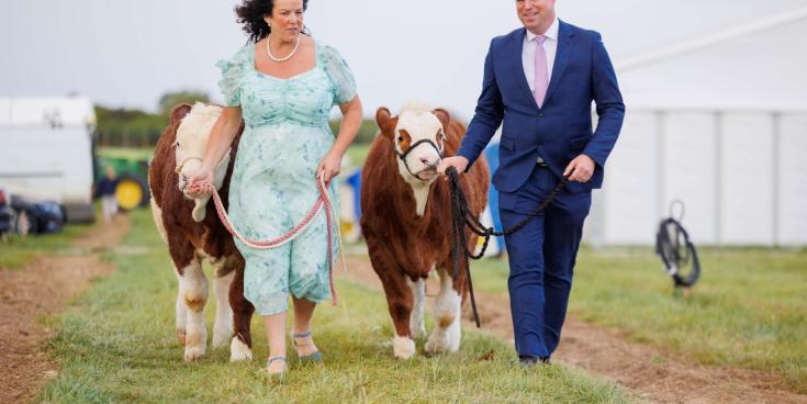 Anna Marie McHugh, National Ploughing and Agriculture Minister Martin Heydon