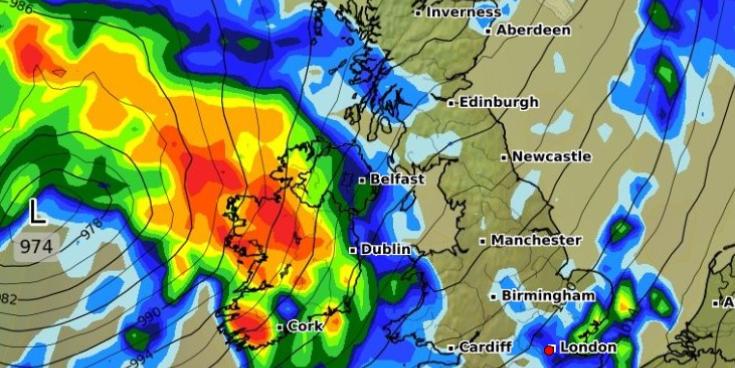 ALERT: Storm Amy now threat to life as Red Warning issued for parts of Ireland
