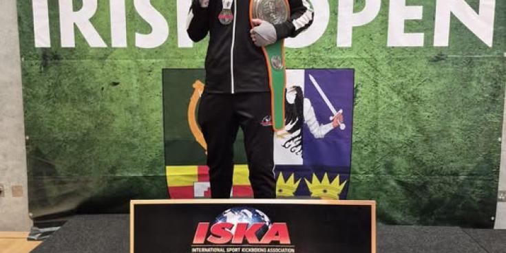 Offaly Kickboxer claims Junior Irish Open title in dominant fashion