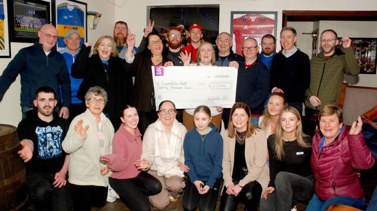 Roscrea soccer club raises huge sum to support local business devastated by fire