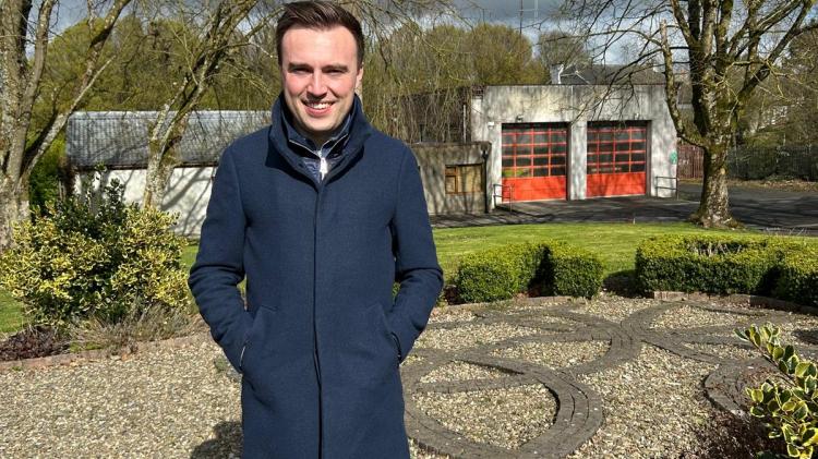 Deputy O&rsquo;Meara at Roscrea Fire Station