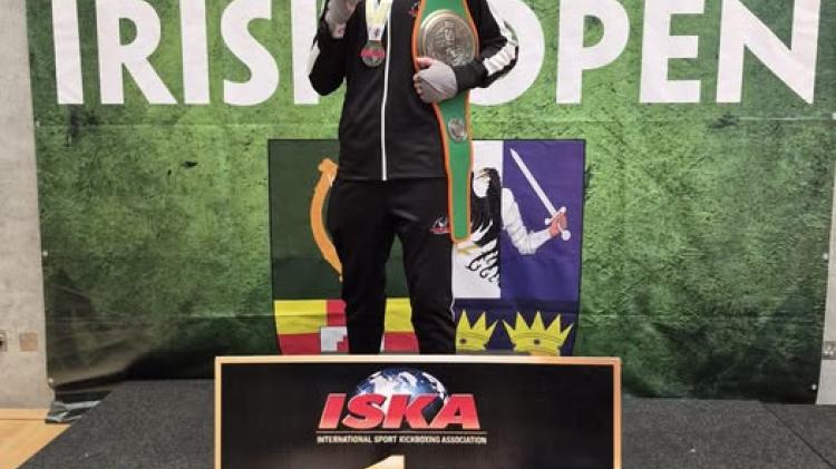 Offaly Kickboxer claims Junior Irish Open title in dominant fashion