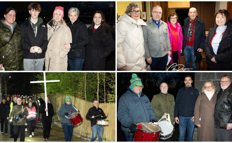 PICTURES: Crowds gather for Churches Together Walk of Witness in Offaly on Good Friday