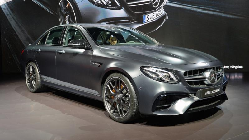International media get to see the Mercedes-AMG E63 version of the new E-Class